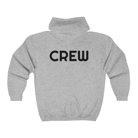 "CREW" Zip-up Hoodie